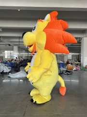 Dralion Chinese Dance Lion Mascot Costume 2m Inflated Traditional China Lion Costume Suits for Events Rental