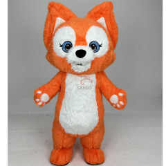 High Quality  2M 2.6m pink Orange Blue Inflatable Fox Mascot Costume Halloween  Cartoon Cosplay Mascot