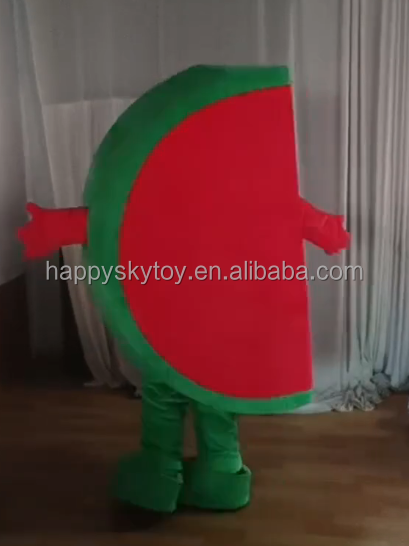 Watermelon Man Mascot Costume for Adults Cosplay Walking Outside 1.5-2.2m Watermelon Fruit Mascot Costumes Clothes