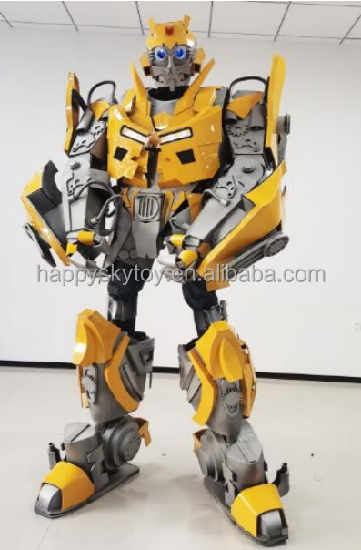 Bumblebee Transformers Mascot Iron Suit Costume Bumble Bee Transformer for Adults Mascot Costumes Suit,Big Mascot,Party Decoration Sets  Superhero Mascot Iron Suit Costume Bumble Bee Transformer for Adults Mascot Costumes Suit
