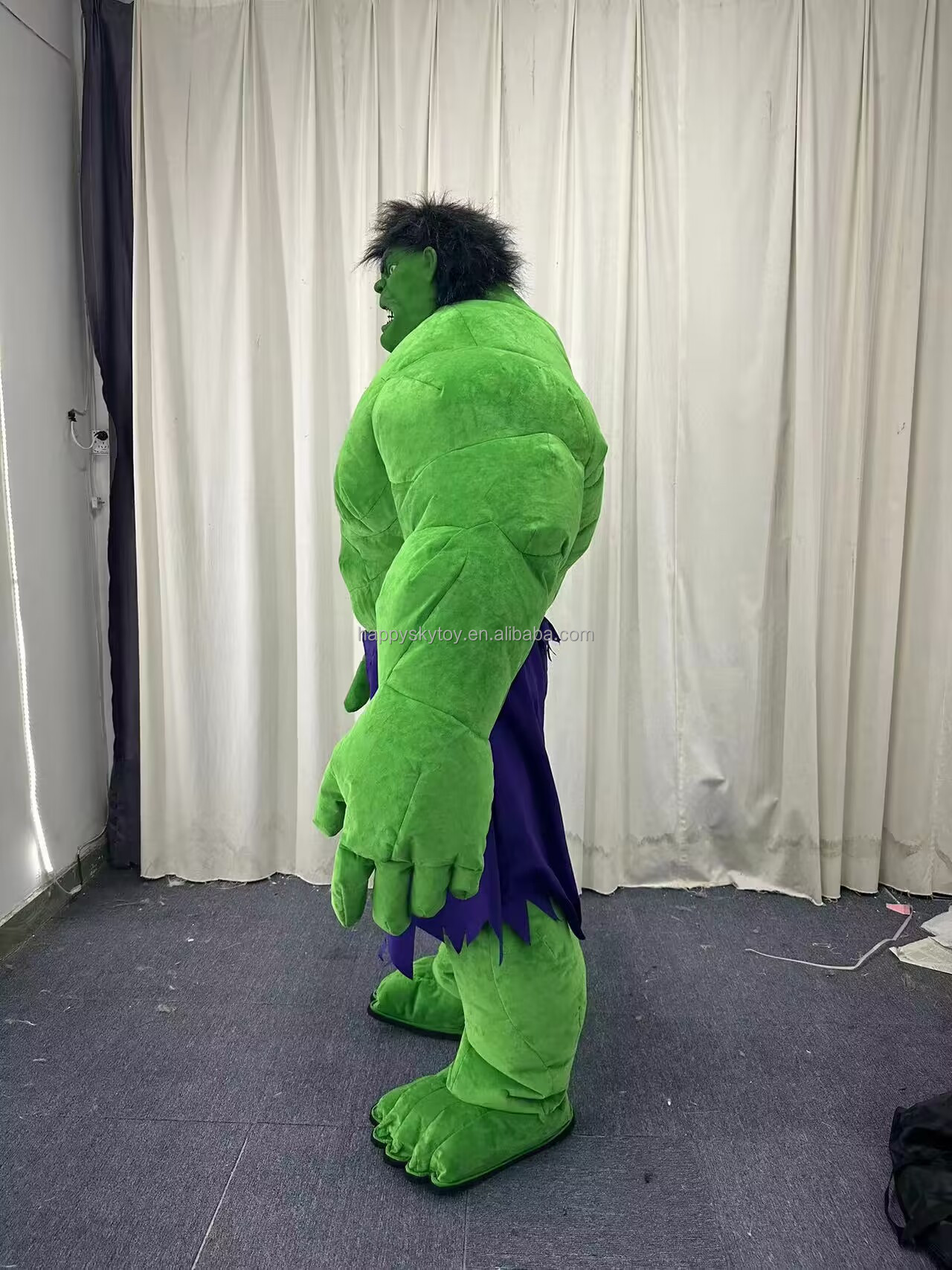 Best-Selling Unisex Adult Inflatable Hulk Mascot Costume Hand-Drawn Cartoon Character for Cosplay and Advertising Activities