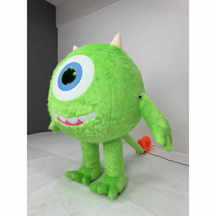 One Eye Monster Mascot Mike Inflated Fabric Furry Sully Mascots Ornaments Decor Events Advertising Giant Inflatable Decorations