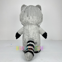 CE New Style Inflatable Custom Inflatable Gray Raccoon Mascot Costume Full Body White Head Furry Suit for Party