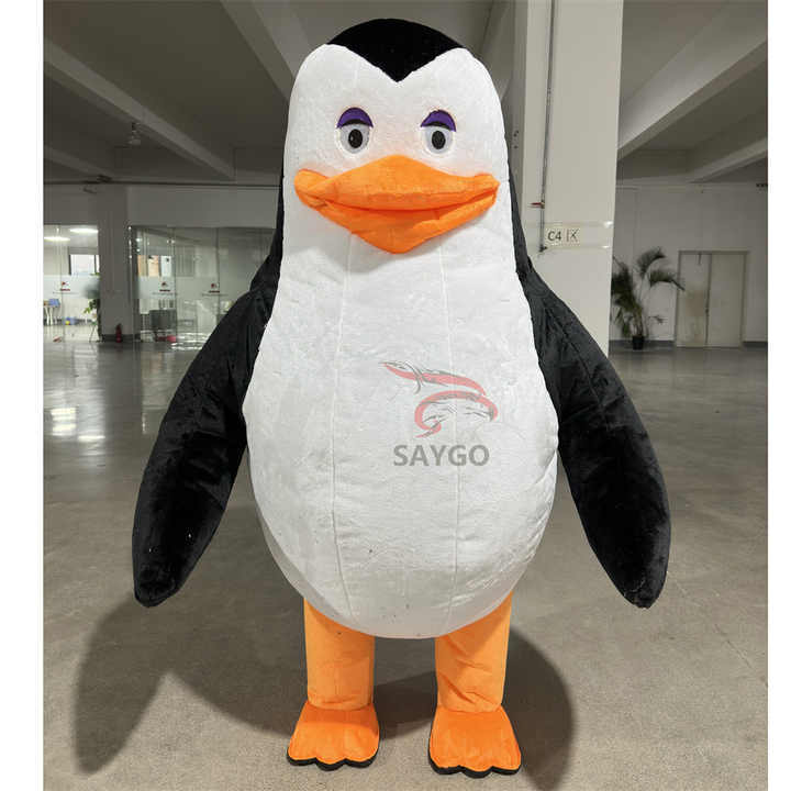 Cartoon Penguin Animal Mascot Costume Inflatable Suits for Halloween CarnivalChristmas Party Cosplay for Lion Character Design