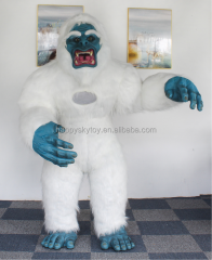 Cosplay Meti Abominable Snowman Yeti Inflatable Mascot Costume Halloween Anime Costume Monster Party Dresses