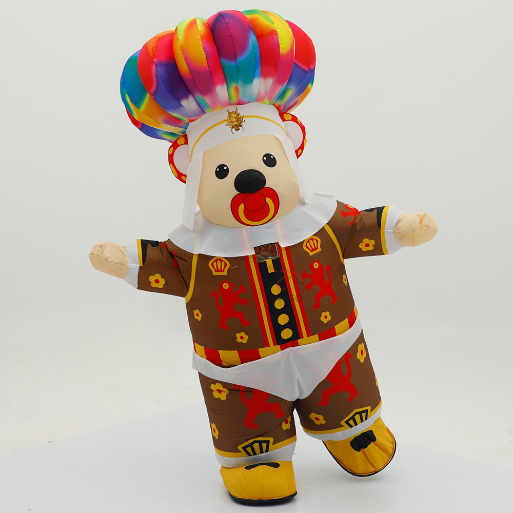 Arab Inflatable Arabian Son Bear Mascot Costume Custom Animal Cosplay Cartoon Theme Fancy Dress Christmas Party Costumes