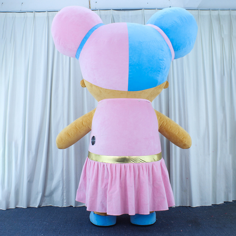 Holiday Parties Fancy Cartoon Character 2.2m LOL Girl Mascot Costumes Cosplay TV&Movie Mascot Costume Party Dress