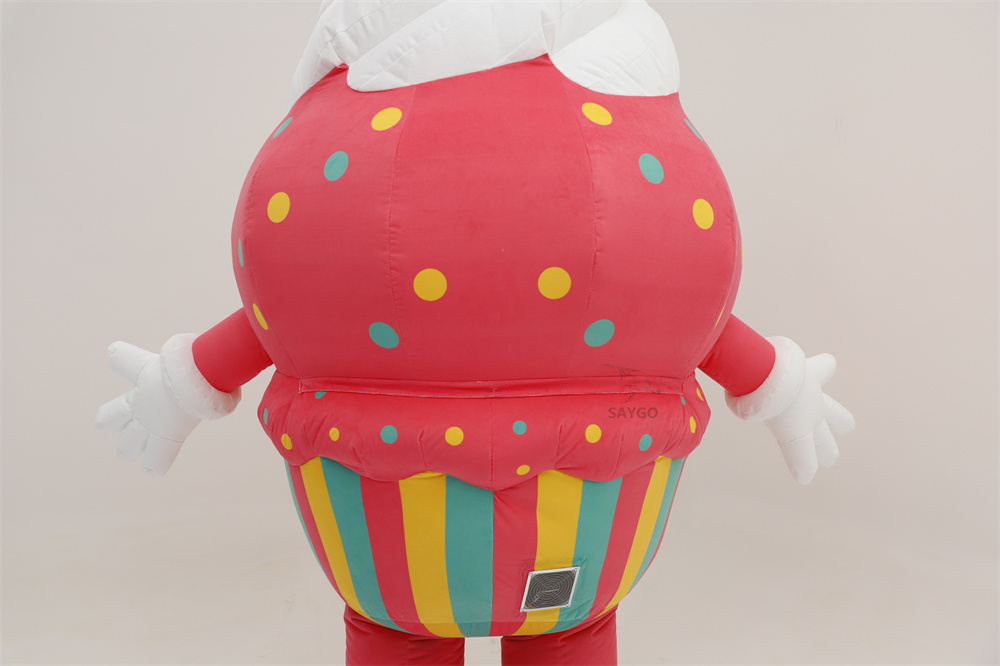 High Quality  Food-Themed Cake Shaped Inflatable Mascot Costume for Adults/Unisex Easter/Halloween Performance