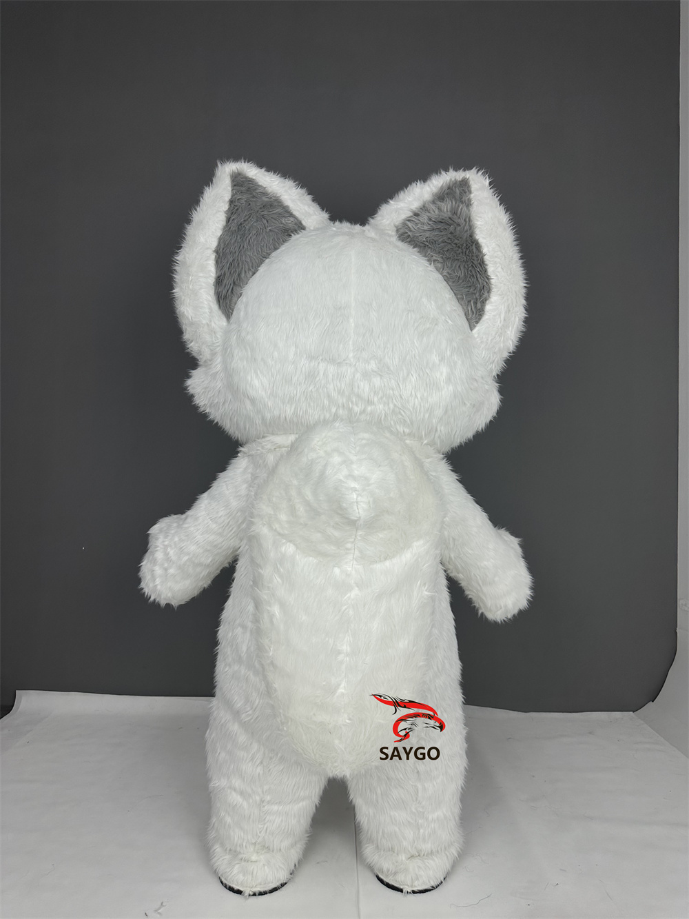 Linabell Unisex Adult Inflatable Fox Costume Halloween Cosplay Kits Cute Carnival Animal Walking Suit Cloth Blow Giant Mascot