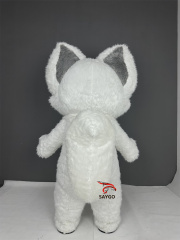 Linabell Unisex Adult Inflatable Fox Costume Halloween Cosplay Kits Cute Carnival Animal Walking Suit Cloth Blow Giant Mascot