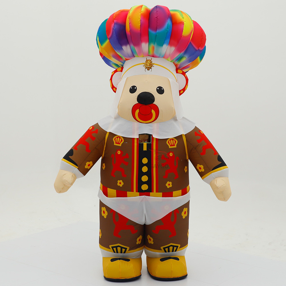 Arab Inflatable Arabian Son Bear Mascot Costume Custom Animal Cosplay Cartoon Theme Fancy Dress Christmas Party Costumes