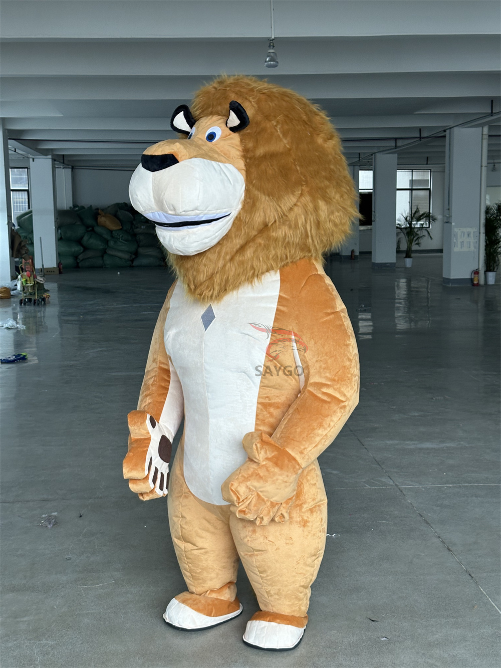 Custom-Made Adult Mascotte Dance Fursuit Inflatable Lion Costume Festivals Halloween Parties Made Plush Character