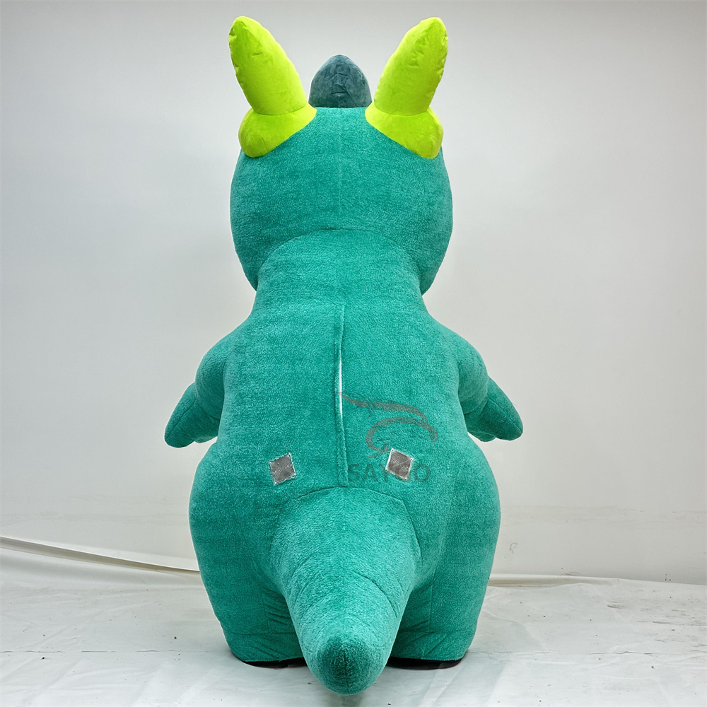 Plush Cute Dinosaur Inflatable Costume Suit for Adults 2m/2.6m Events Business Rental Inflatable Dragon Dinosaur Mascot Costume