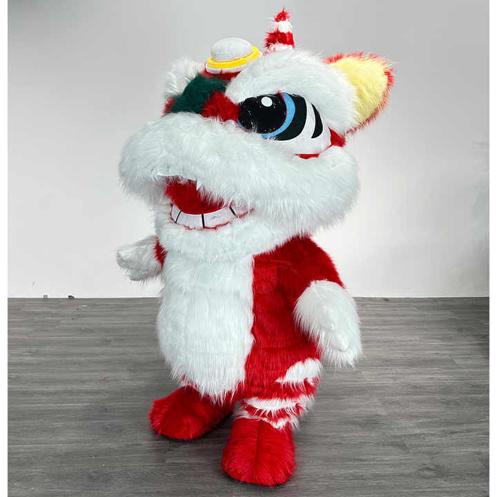 New Arrivals Happy Sky Inflatable Lion Dance Costume for Adults Chinese Lion Mascot Character Unisex