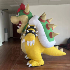 Realistic Chinese Dragon Mascot Costume Smooth Material Custom 2M Dinosaur Inflatable Mascot Costume