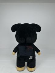 2m 2.6m Adult Size Black Color Plush Dog Mascot Costume Inflatable Animal Mascot Costume for Sale