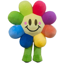 Custom Beautiful Flower Inflatable Mascots Costumes for Parade Walking Outside 2.2m Flower Inflatable Clothing Stage Dress