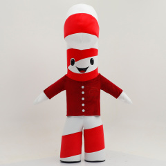 Inflatable Performance Costume Customized Inflatable Candy Cane Mascot Costume Adult Christmas Parade Decoration for Halloween