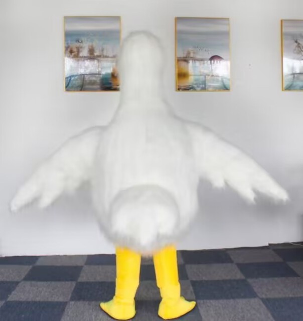 Hot Sale Popular Party Dress Cute Duck Mascot Costume Walking Performance Inflatable Mascot Costume