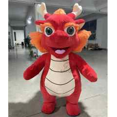 New Year Newest 2025 Inflatable Dragon Mascot Costume for Adult Kids Cosplay Suit Disfraz Fancy Furry Party Dress Fursuit