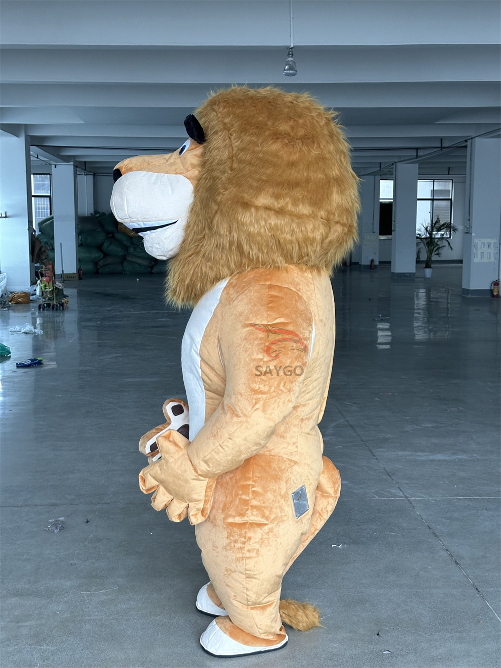 Custom-Made Adult Mascotte Dance Fursuit Inflatable Lion Costume Festivals Halloween Parties Made Plush Character