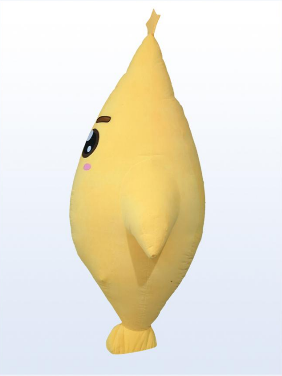 Big Yellow Waterdrop Doll Inflatable Mascot Costume for Adults Festival Wear 2.2m 2.6m Tall Doll Inflatable Clothings