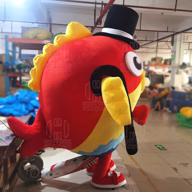 2m/2.6m/3m New Party Blower up Cloth Custom Animal Fish Inflatable Mascot Costume