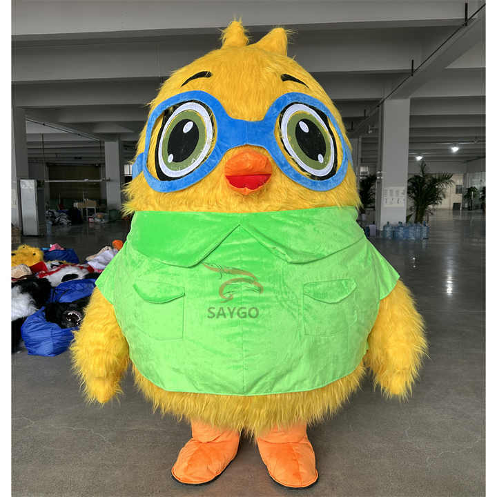 Inflatable Yellow Egg Chicken Animal Mascot Clothing Commercial Cute Animal Party Costumes for Adults Direct Sale