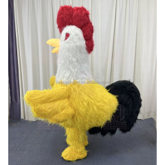 2M Funny Inflatable Rooster Mascot Costume for Adults Anime-Themed Plush Dressing for Parties