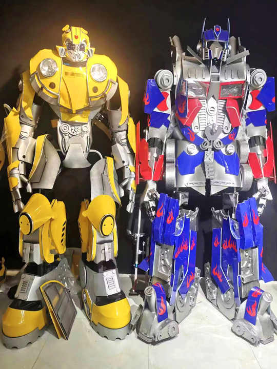 Transformers LED Robot Costume with Stilt Walker Design Party Wearable Mascot for Adults Unisex Halloween,Big Mascot,LED Robot Costume with Stilt Walker Design Party Wearable Mascot for Adults Unisex Halloween
