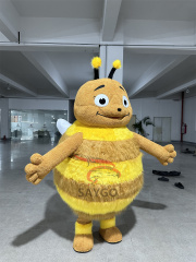 Unisex Adult Funny Inflatable Bee Costume Halloween Halloween Costume Hand Drawn Printing for Kids Cosplay or Funny Party