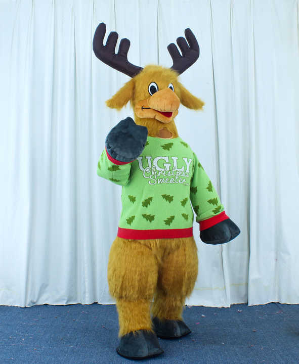 HI Inflatable Christmas Deer Mascot Costume 2m/2.6m/3m Deer Custom Anime Cosplay Mascotte Theme Fancy Dress Carnival