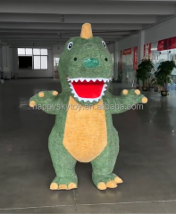 Hot Sale Lovely Plush Dinosaur Inflatable Costume Suit for Adults for Party Events Business Rentals Real Mascot Dinosaur Mascot