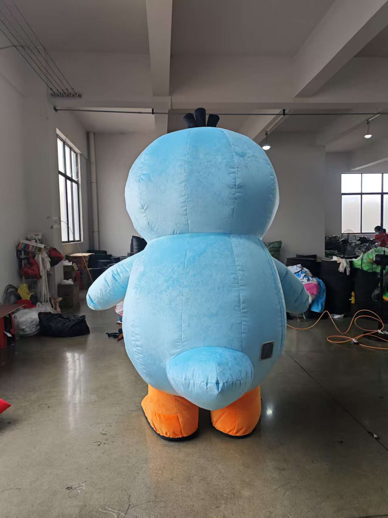 Parade Walking Cosplay Costumes 2.2m 2.6m Psyduck Inflatable Platypus Mascots Suit for Events Advertisement Performance