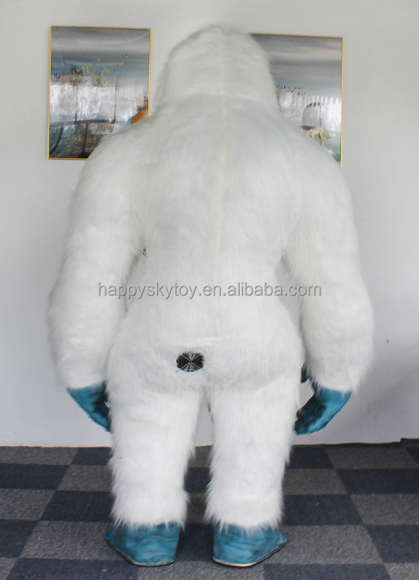 Cosplay Meti Abominable Snowman Yeti Inflatable Mascot Costume Halloween Anime Costume Monster Party Dresses