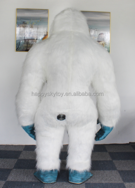 Cosplay Meti Abominable Snowman Yeti Inflatable Mascot Costume Halloween Anime Costume Monster Party Dresses