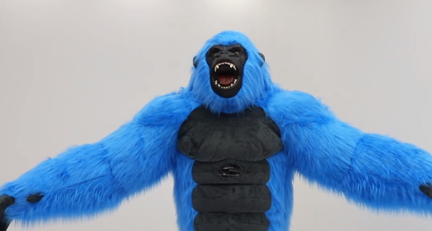 Inflatable Green Gorilla Adult Unisex Cartoon Mascot Costume Rental for Easter/Halloween Party Promotion,Big Mascot,Inflatable Green Gorilla Adult Unisex Cartoon Mascot Costume Rental for Easter/Halloween Party Promotion