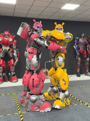 Bumblebee Transformers Robot Costume Adults Unisex Easter/Halloween Party Professional Wearable Dance Mascot Cosplay,Big Mascot,High Quality LED Cartoon Animal Robot Costume Adults Unisex Easter/Halloween Party Professional Wearable Dance Mascot Cosplay