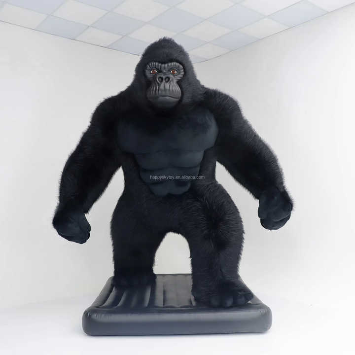 Giant Custom Inflatable Gorilla Model Decoration Cartoon Animal Mascot for Living Room Hand Costume Advertising King Kong Style,Big Mascot,Giant Custom Inflatable Gorilla Model Decoration Cartoon Animal Mascot for Living Room Hand Costume Advertising King Kong Style