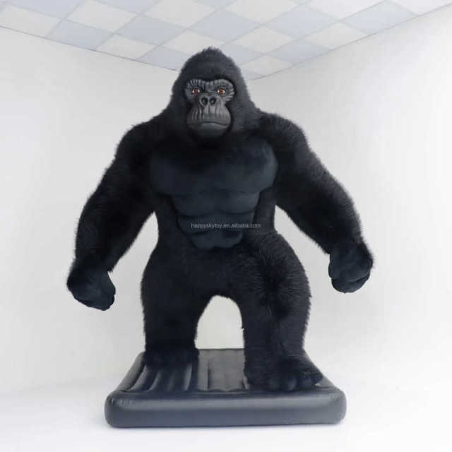 Giant Custom Inflatable Gorilla Model Decoration Cartoon Animal Mascot for Living Room Hand Costume Advertising King Kong Style,Big Mascot,Giant Custom Inflatable Gorilla Model Decoration Cartoon Animal Mascot for Living Room Hand Costume Advertising King Kong Style