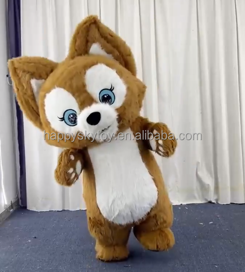 Playful 2.6m LinaBell Fox Mascot Costumes in Hot Selling for Cosplay Walking Performance and Events Rental
