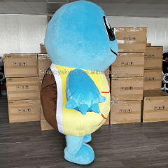 Shell-protected Blue Squirtle Turtle Mascot Costume for Adults Pokemoned Wartortle Turtle Costume Mascot Inflatable 2m Rental,Big Mascot,Shell-protected Blue Squirtle Turtle Mascot Costume for Adults Pokemoned Wartortle Turtle Costume Mascot Inflatable 2m Rental