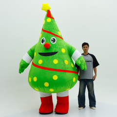 Inflatable Christmas Tree Mascot Costume Cartoon Character Snowman Christmas Tree Gingerbread Man for Party Stage Show,Big Mascot,Professional Inflatable Christmas Mascot Costume Cartoon Character Snowman Christmas Tree Gingerbread Man for Party Stage Show