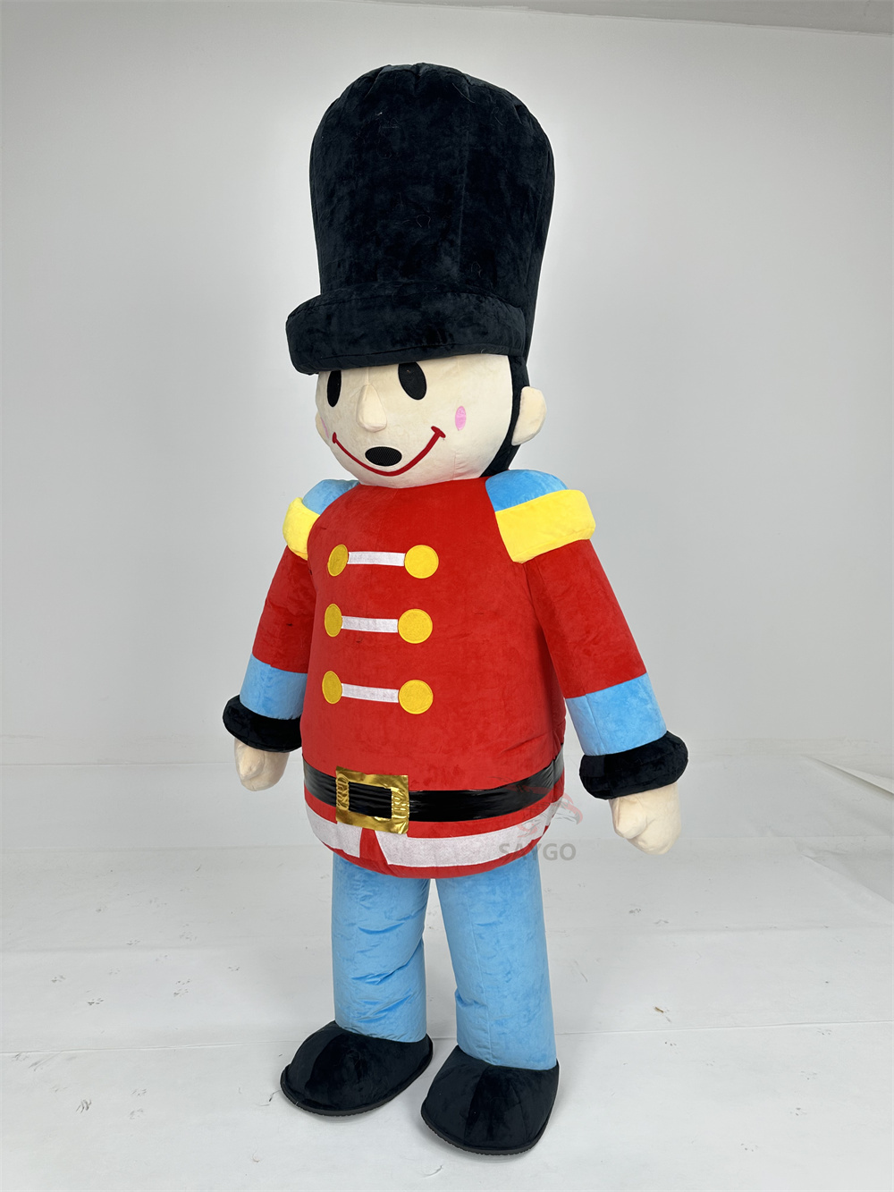 Red Human Inside Inflatable Mascot Costume Soldier Clothes for Adults Cosplay Wear 2.2m Inflatable Soldier Mascot Costumes