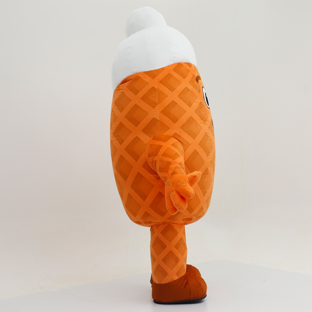 Festival Walking Fun Food Cartoon Customization Inflatable Waffle Ice Cream Mascot Costume Cosplay Adult Costume for Sale