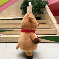 Happy Sky  Unisex Adult Deer Animal Inflatable Mascot Costume for Halloween/Christmas Fancy Dress Cosplay