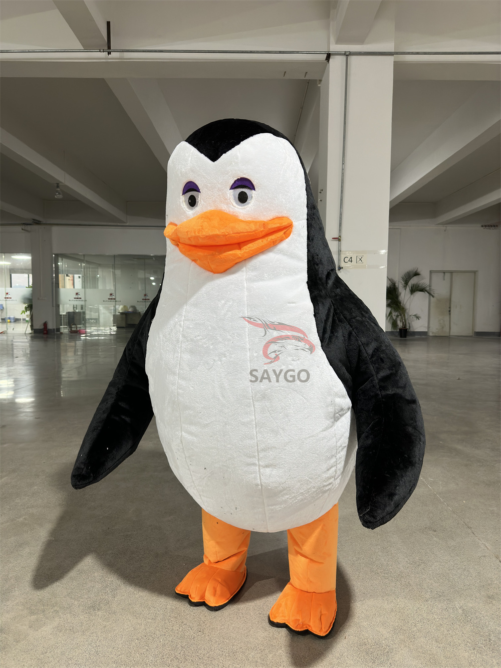 Cartoon Penguin Animal Mascot Costume Inflatable Suits for Halloween CarnivalChristmas Party Cosplay for Lion Character Design