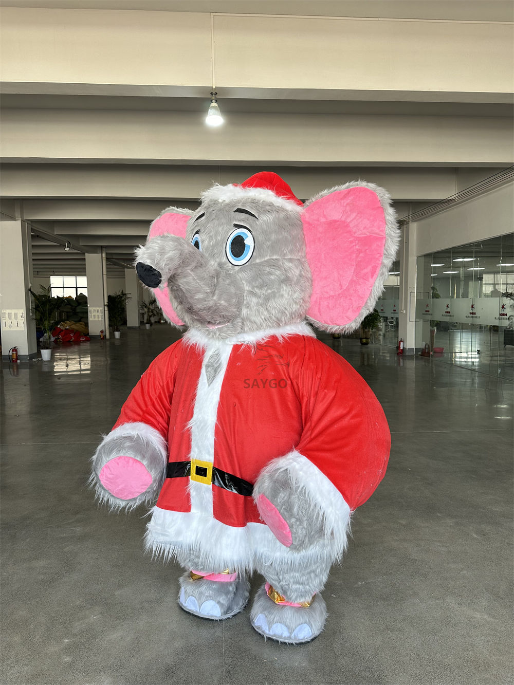 Unisex Giant CE Unisex Adult Customizable Plush Christmas Father Inflatable Santa Claus Mascot Costume for Adult