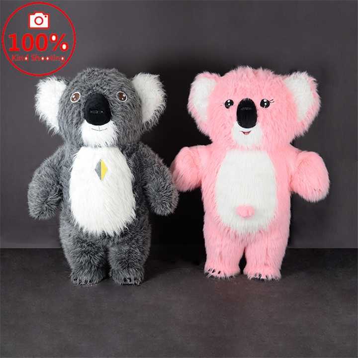 Smile Gentle Koala Mascot Costume for Adults Cosplay Party Dress 2m 2.6m Inflatable Koala Mascot Costume Clothes Sale