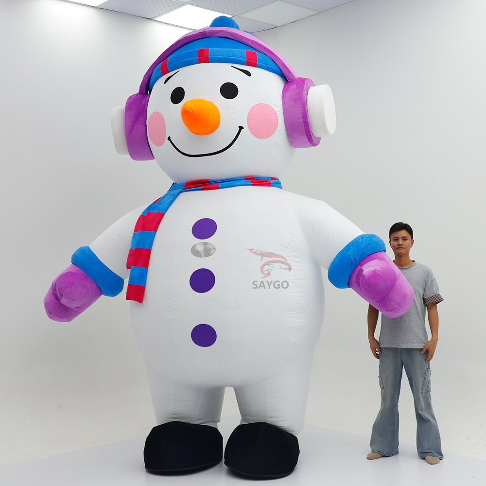 New Arrivals Snowman Olaf Adult Mascot Costume Inflatable Unisex Model 001 for Easter/Halloween Carnival Party